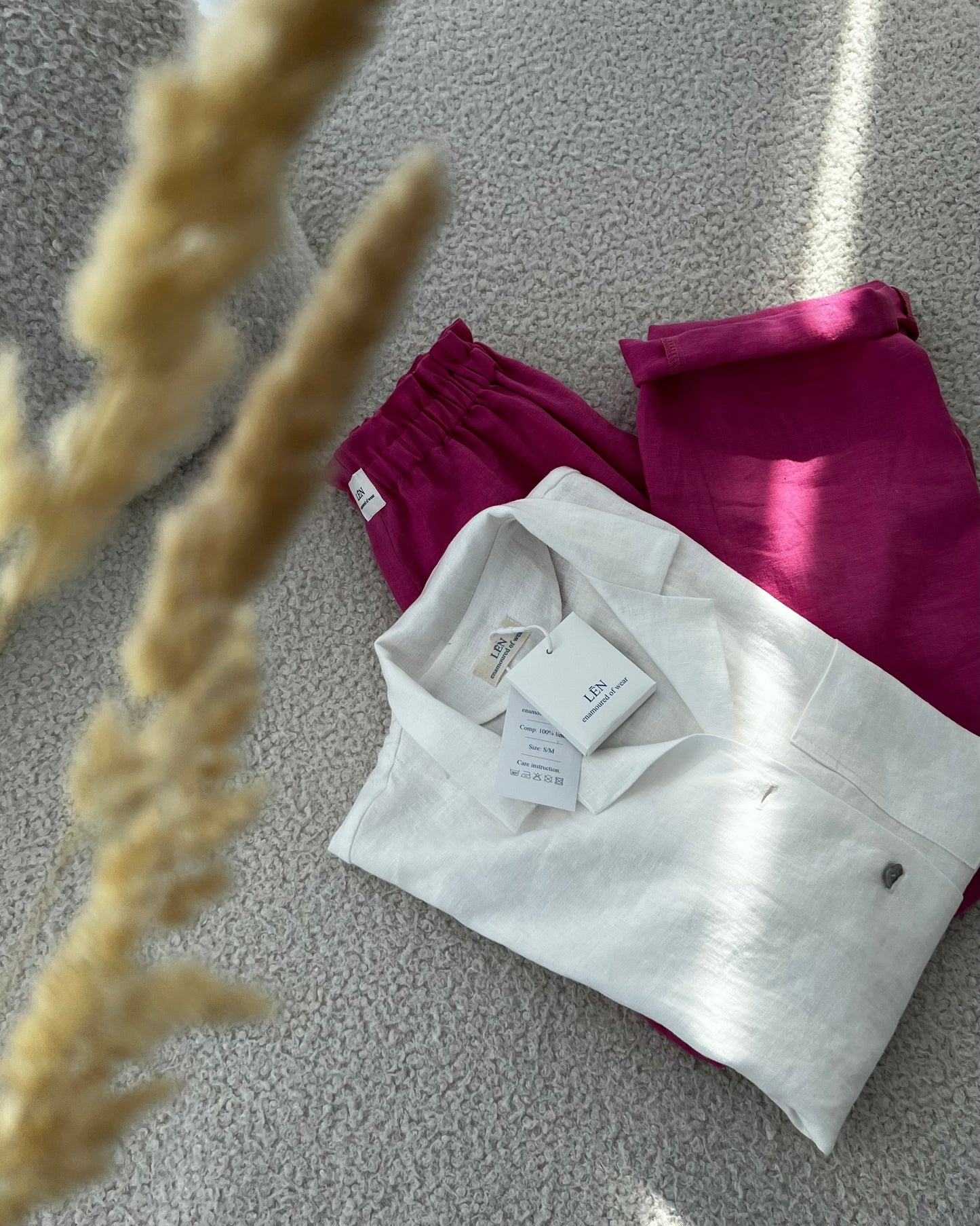 S H I R T 100 %washed linen | long sleeve | white
